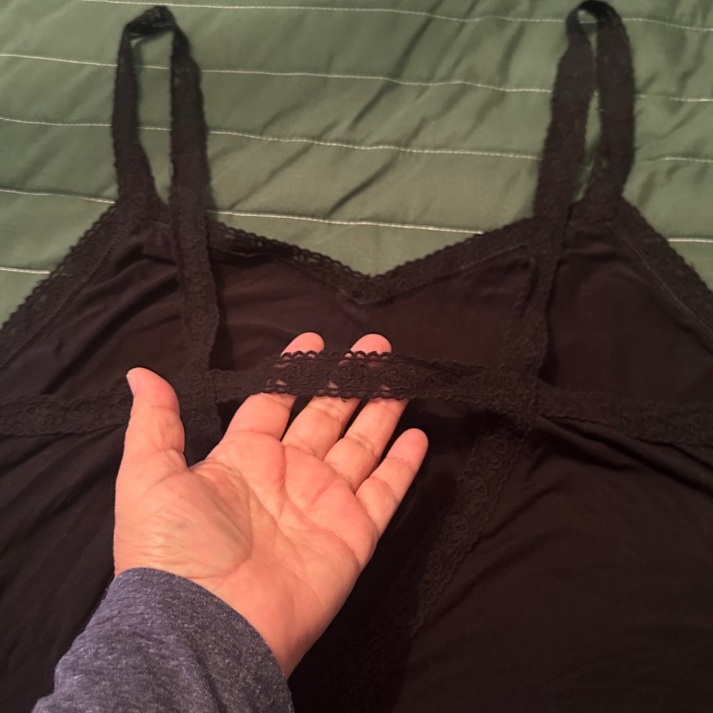 American Eagle Outfitters Cami with Lace Trim - Picture 2 of 5